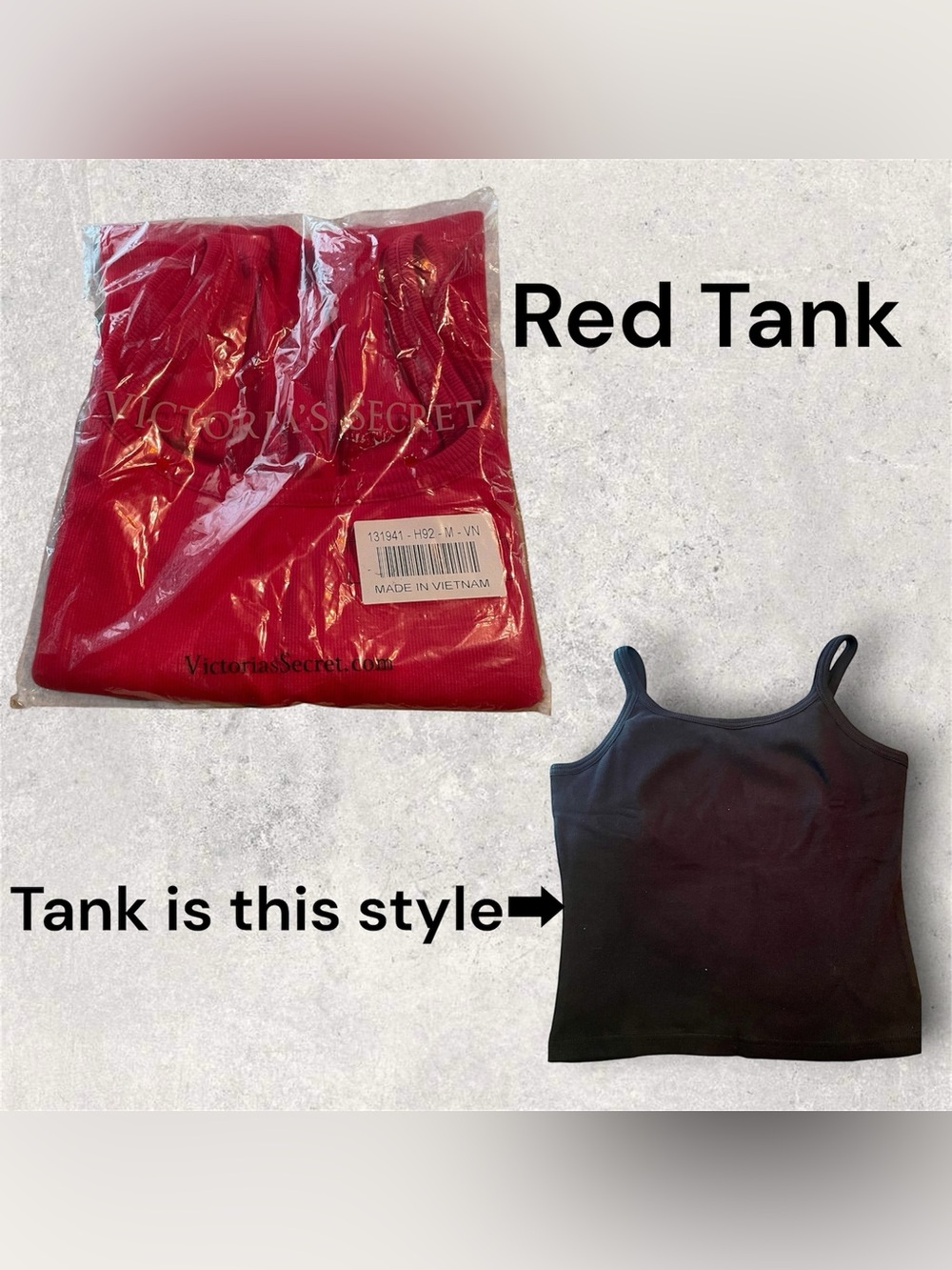 2004 Victoria’s Secret Moda International Rib Tank RED. SEALED. NEW Y2K Medium